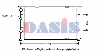 AKS DASIS 041030n -  Радиатор, охлаждение двигателя